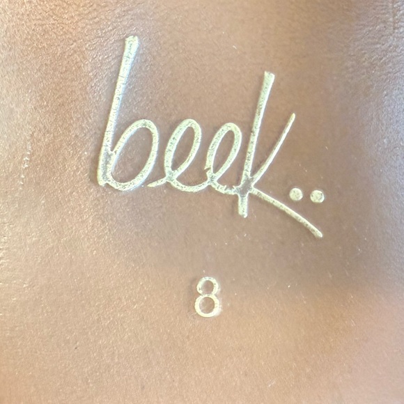 Beek Palila Tan Leather Slide Sandals Women’s Size 8 - Picture 8 of 8